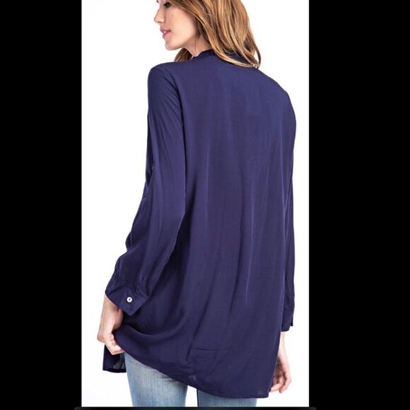 NWT Solitaire Boho embroidered tunic. Med - Picture 3 of 5